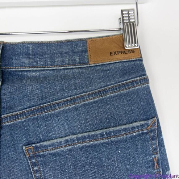 NEW‎ Express splatter jeans, 2S (2 short) - Picture 15 of 16